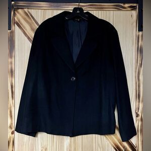 Briggs New York Herringbone Career Jacket Black 1X